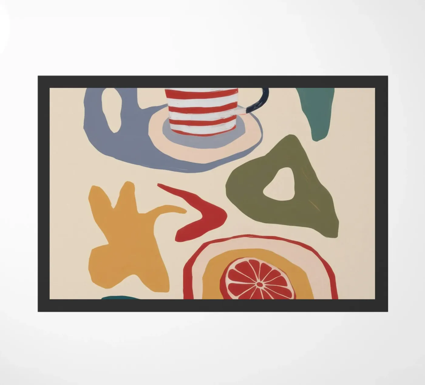 Deconstructed Coffee Break doormat by Monuments Fire