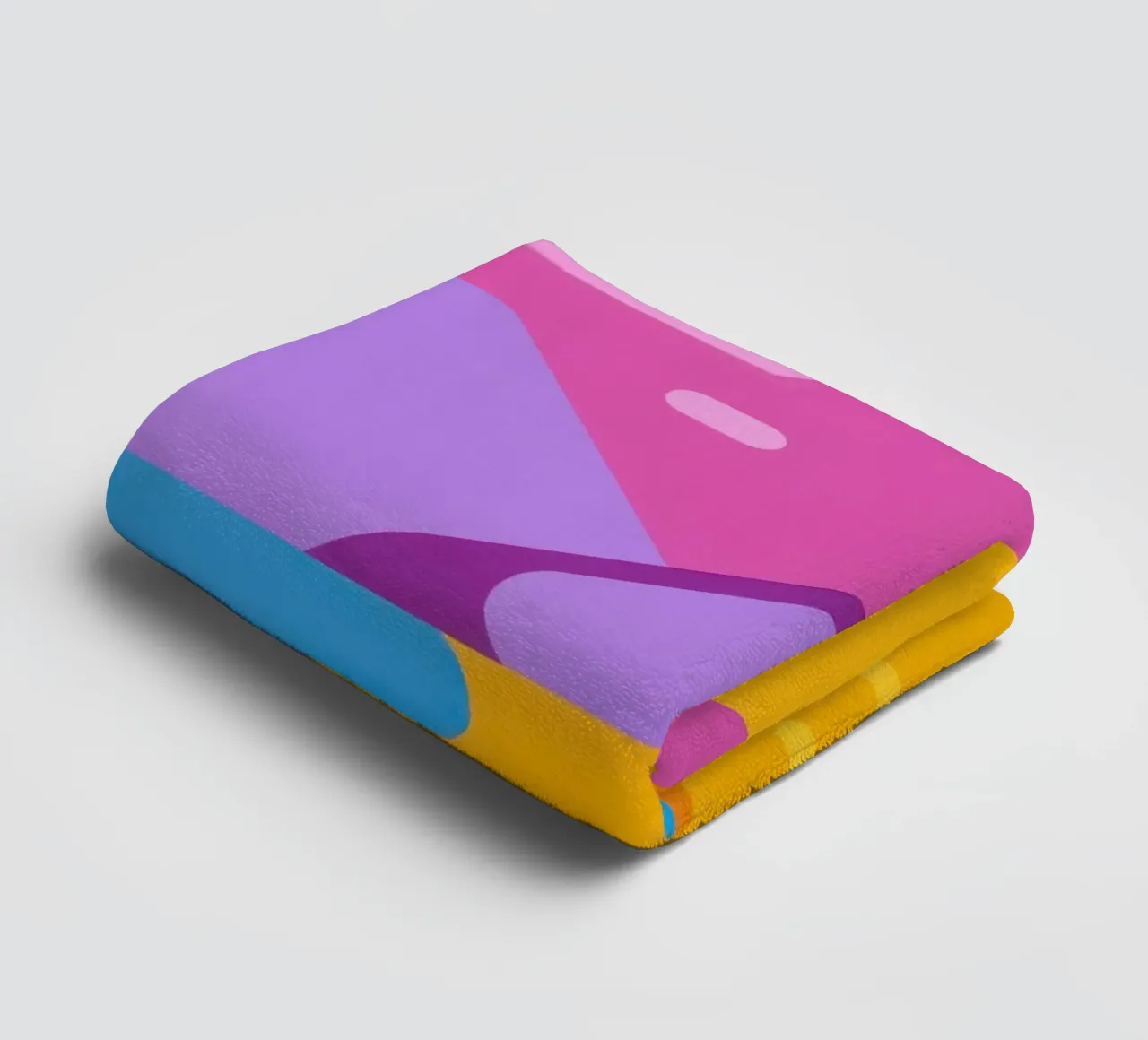 Vibrant Mountain Reflection towel by Giant Foxs
