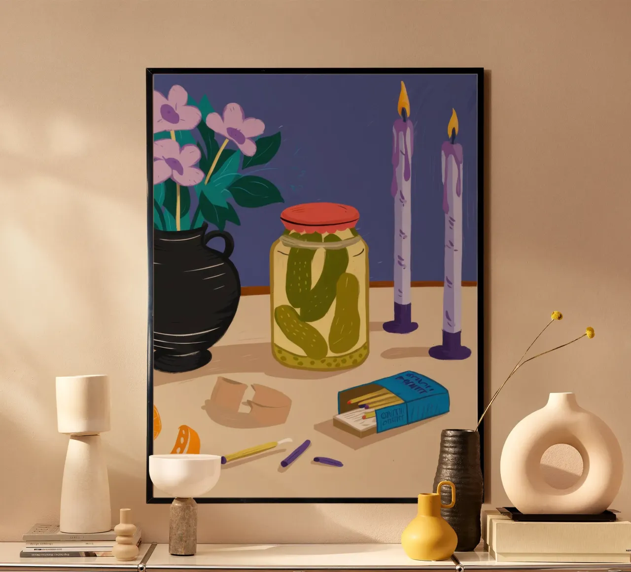 Armonia di sottaceti a candela poster da Mythy Brush