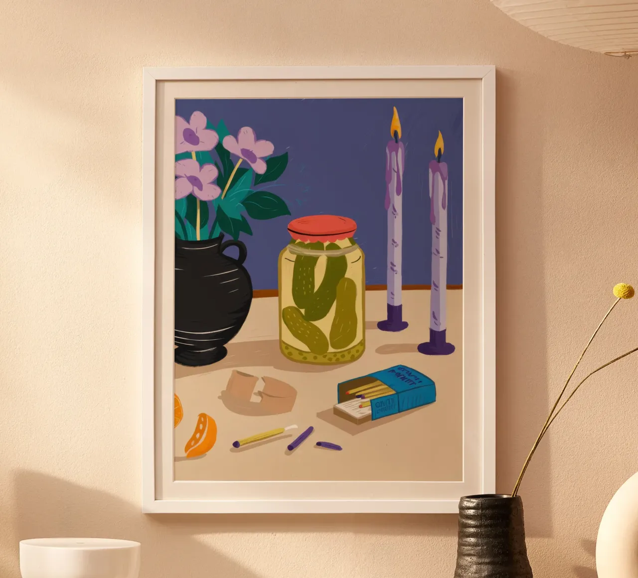 Armonia di sottaceti a candela poster da Mythy Brush