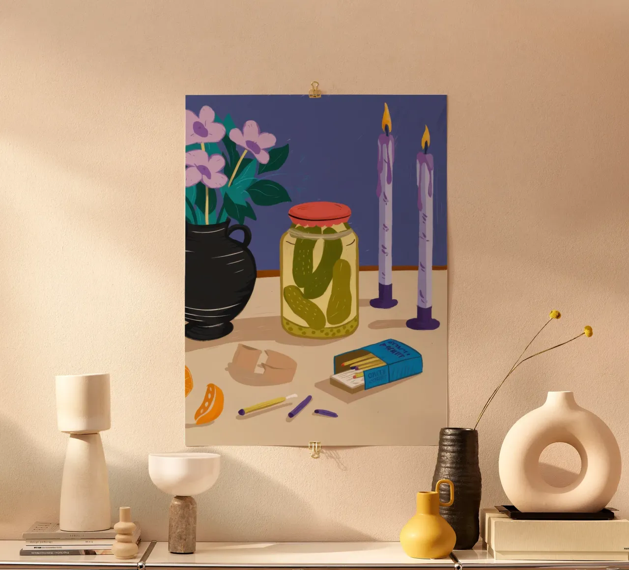 Armonia di sottaceti a candela poster da Mythy Brush