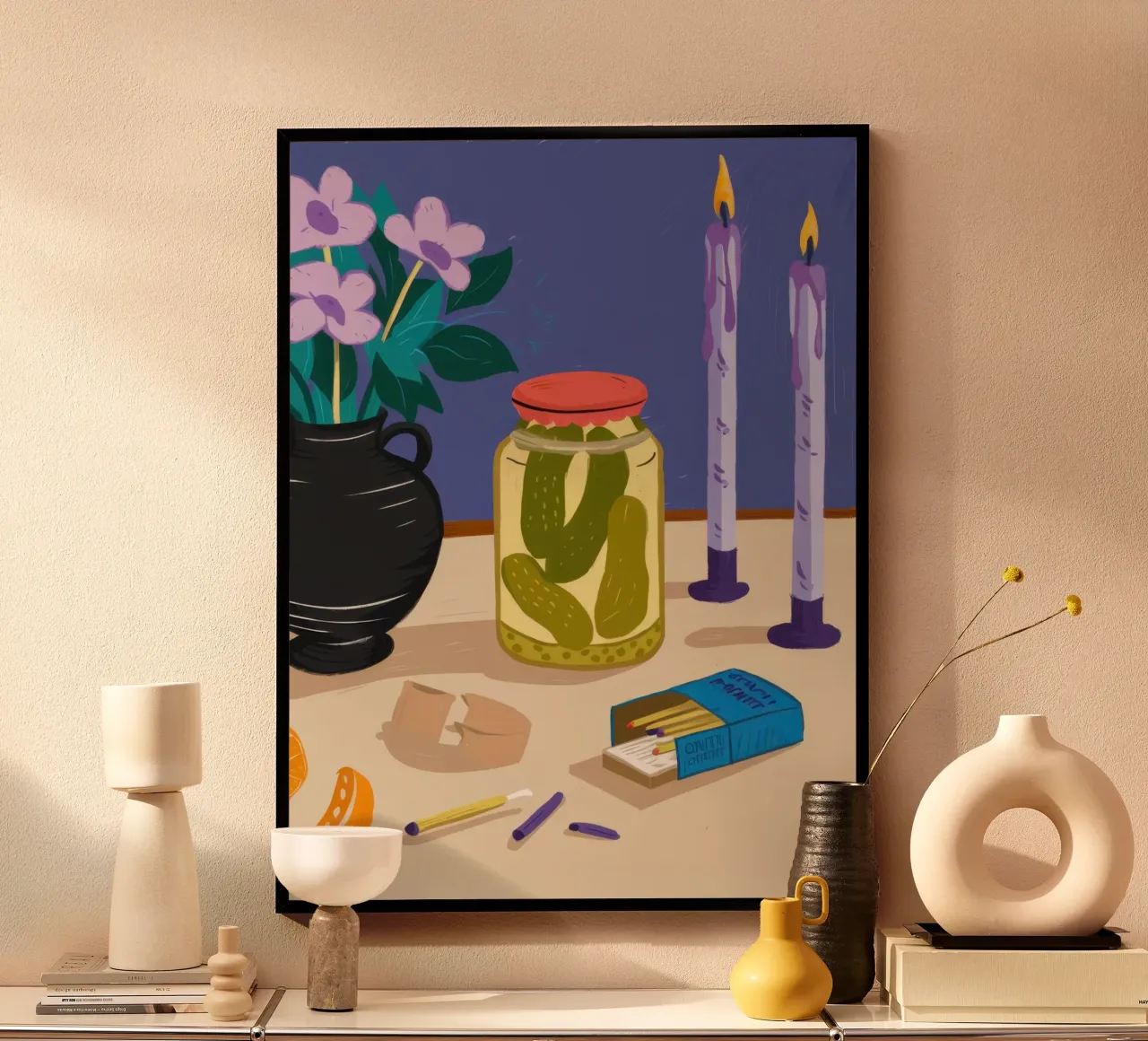 Armonia di sottaceti a candela poster da Mythy Brush