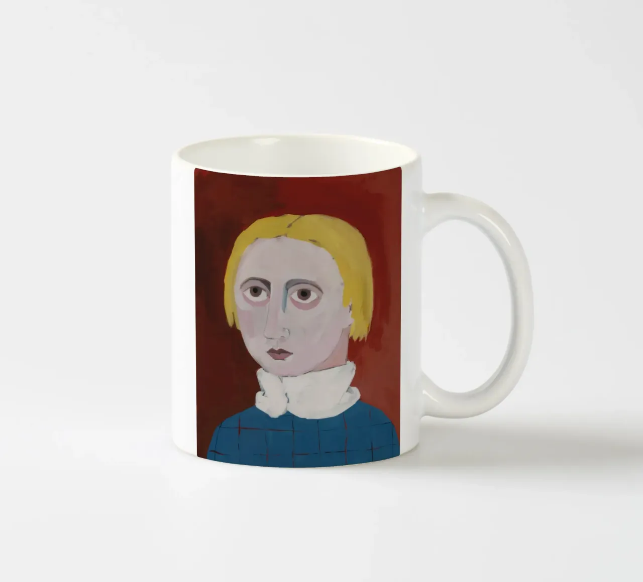Malinconia dello sguardo pallido tazza in ceramica da Dream Gesso