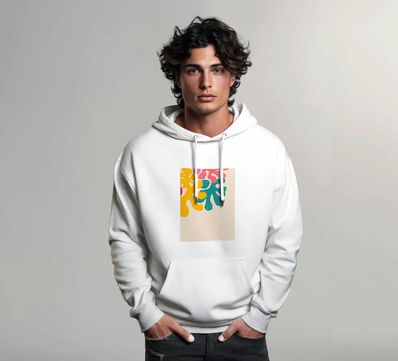 Gioco di foglie pastello felpa con cappuccio da Monuments Fire