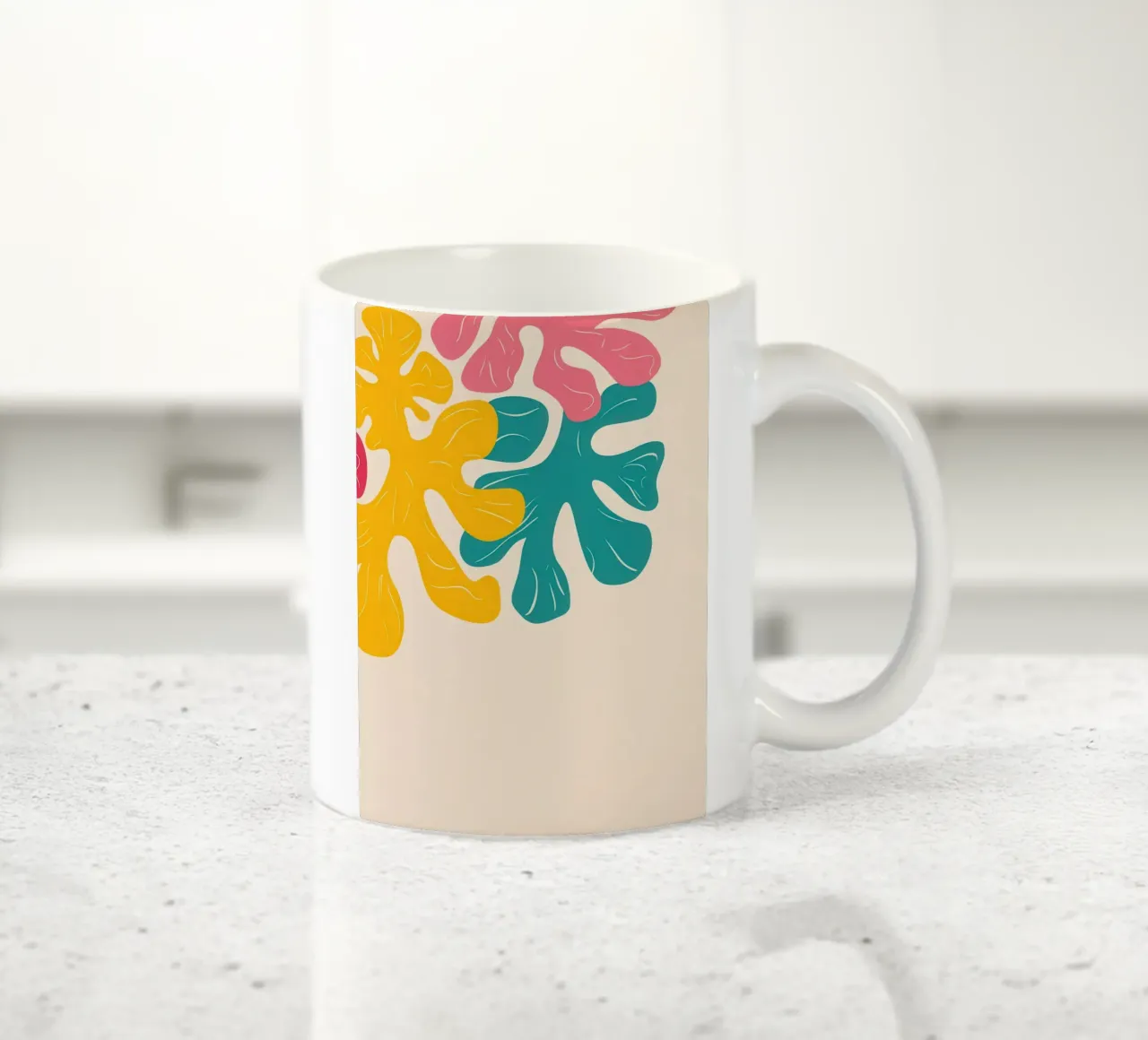 Gioco di foglie pastello tazza in ceramica da Monuments Fire