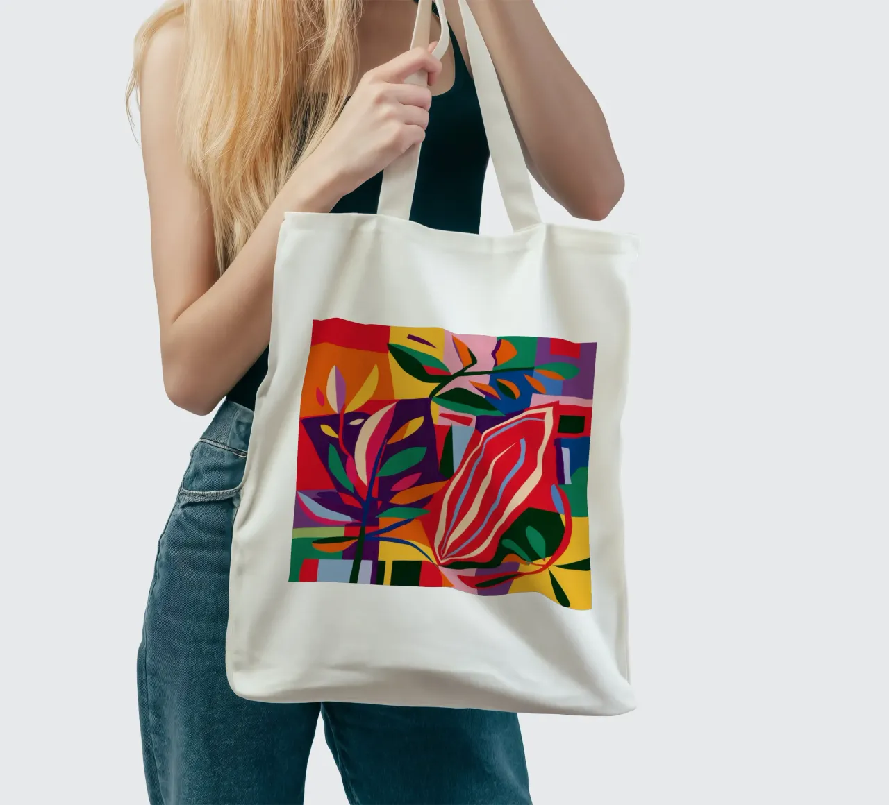 Carnival of Leaves tote bag by Rain Balance