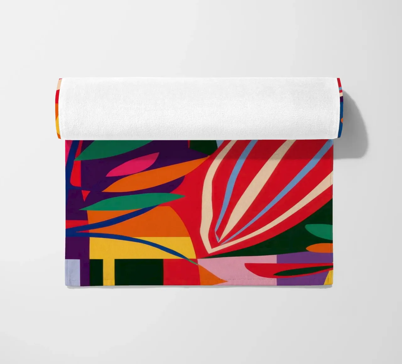 Carnival of Leaves beach towel by Rain Balance