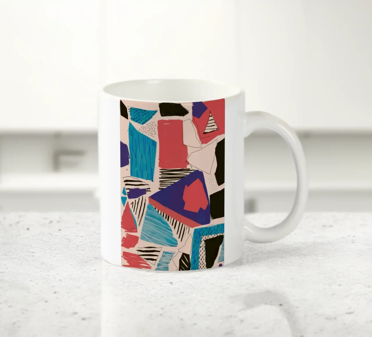 Collage ritmico Caos tazza in ceramica da Dream Gesso