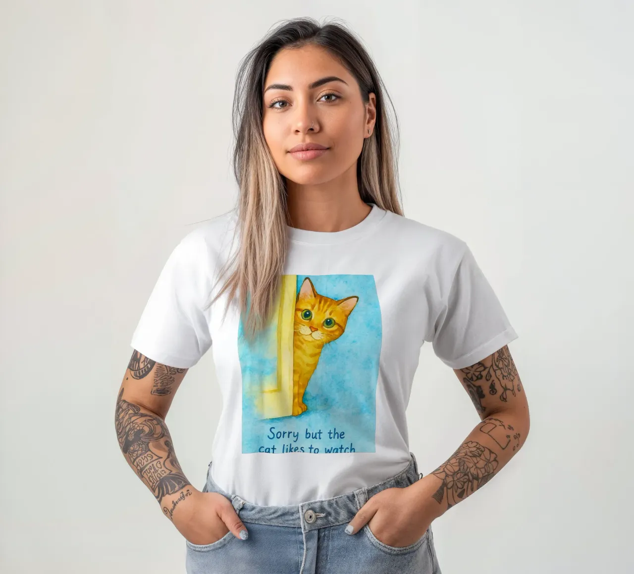 Mi dispiace ma al gatto piace guardare t-shirt da Mirage