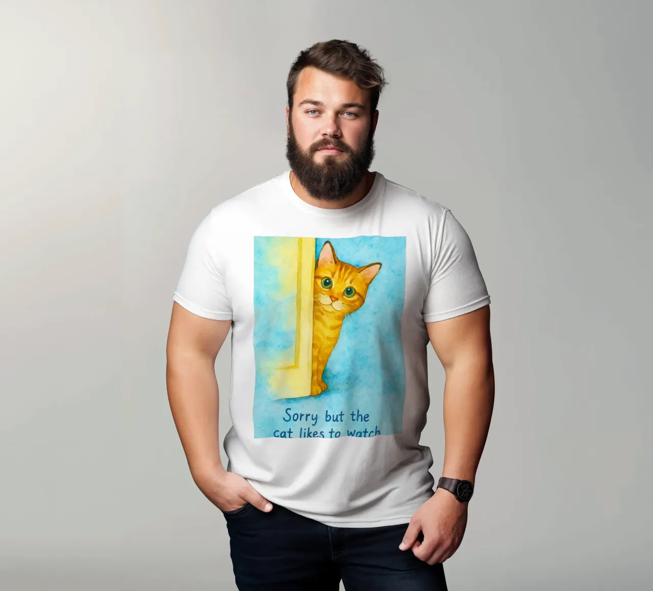 Mi dispiace ma al gatto piace guardare t-shirt da Mirage