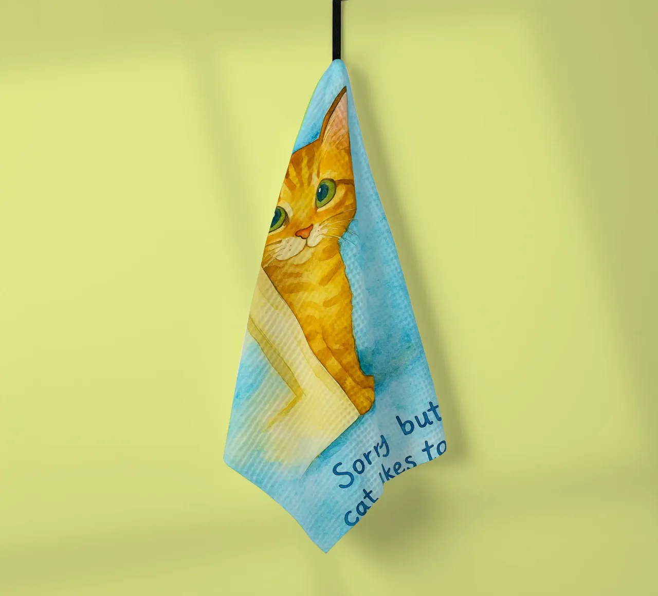Mi dispiace ma al gatto piace guardare canovaccio da cucina da Mirage