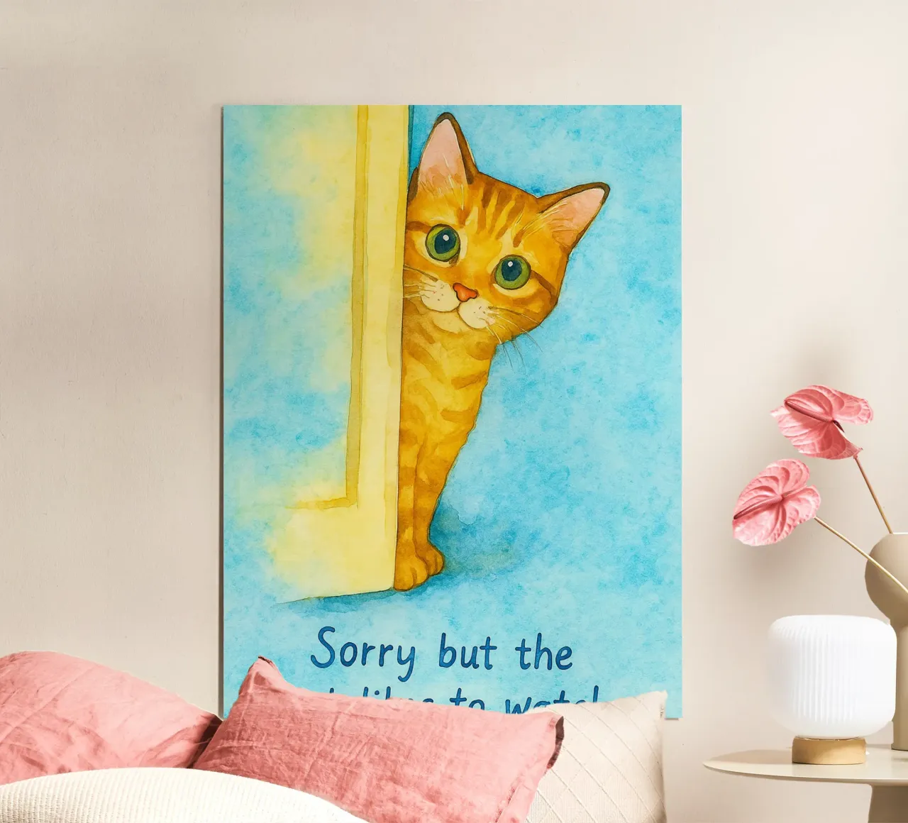 Mi dispiace ma al gatto piace guardare carta hahnemühle da Mirage