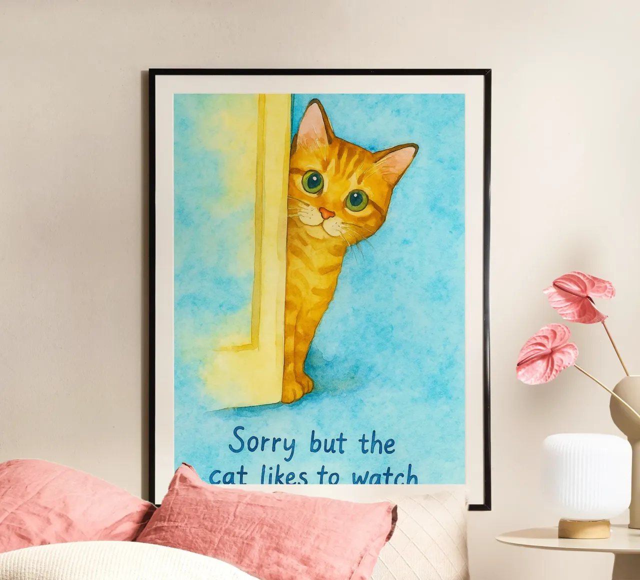 Mi dispiace ma al gatto piace guardare carta hahnemühle da Mirage