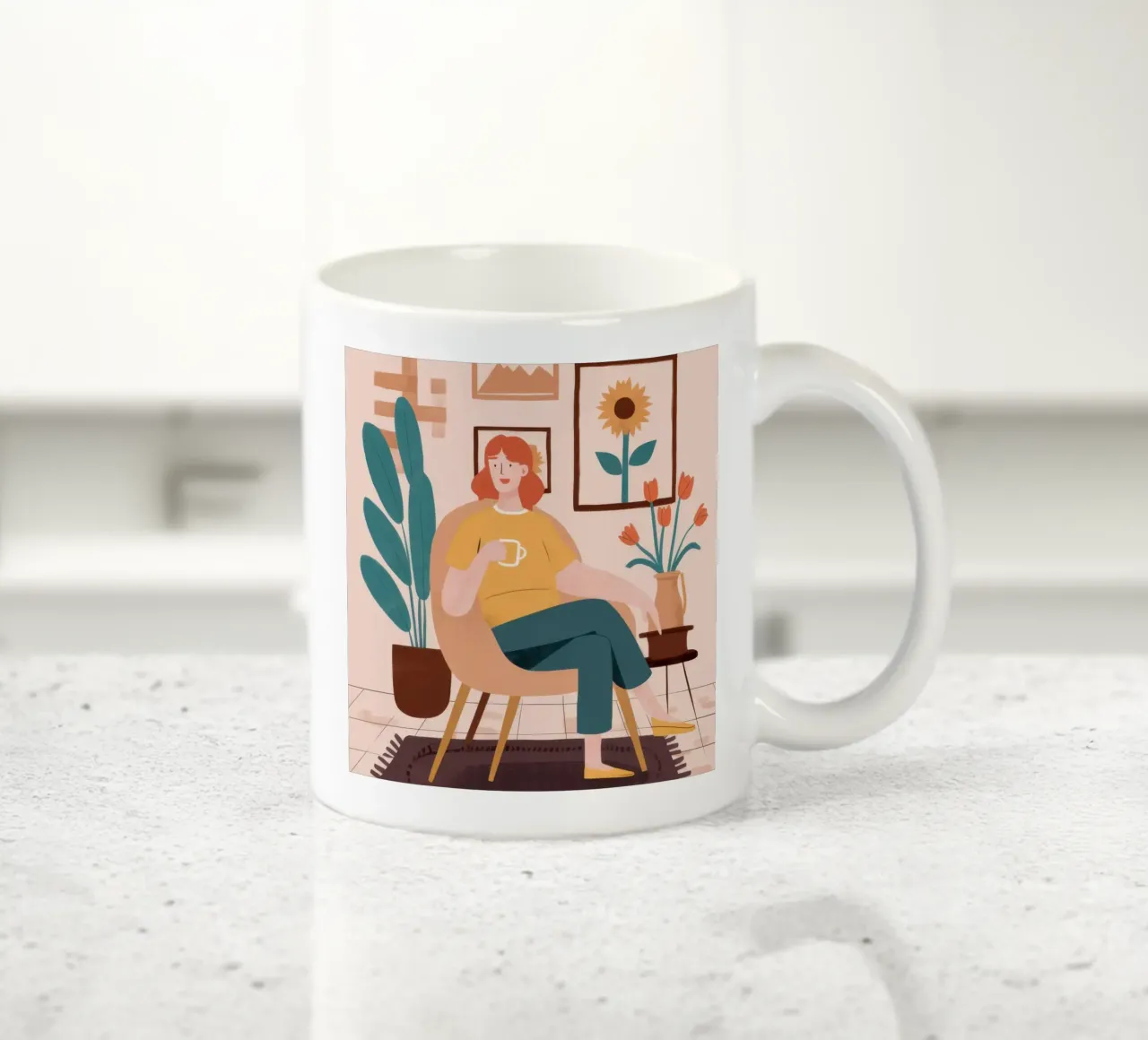 Mon coin lecture mug en céramique de Ink Pulse