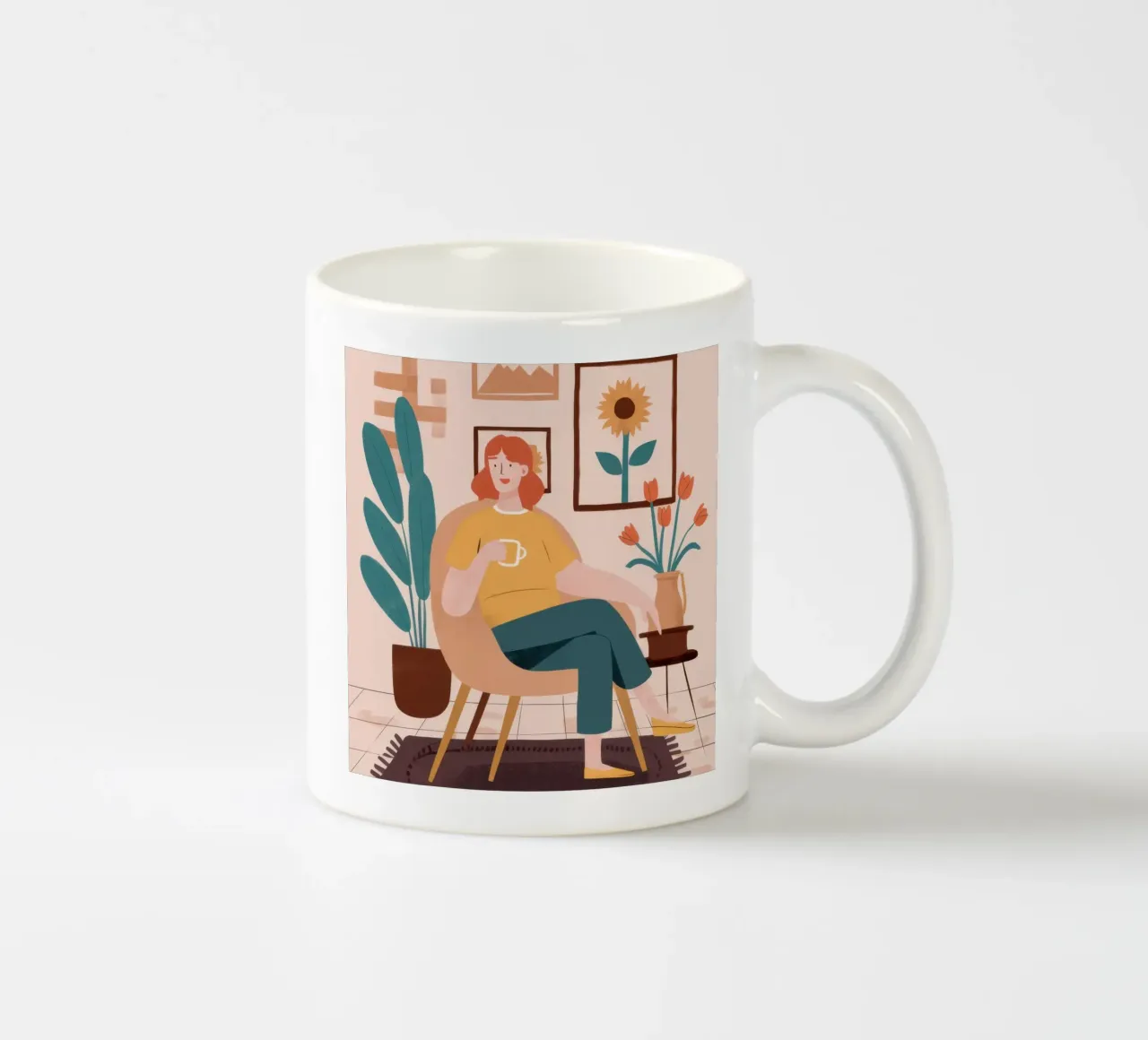 Mon coin lecture mug en céramique de Ink Pulse
