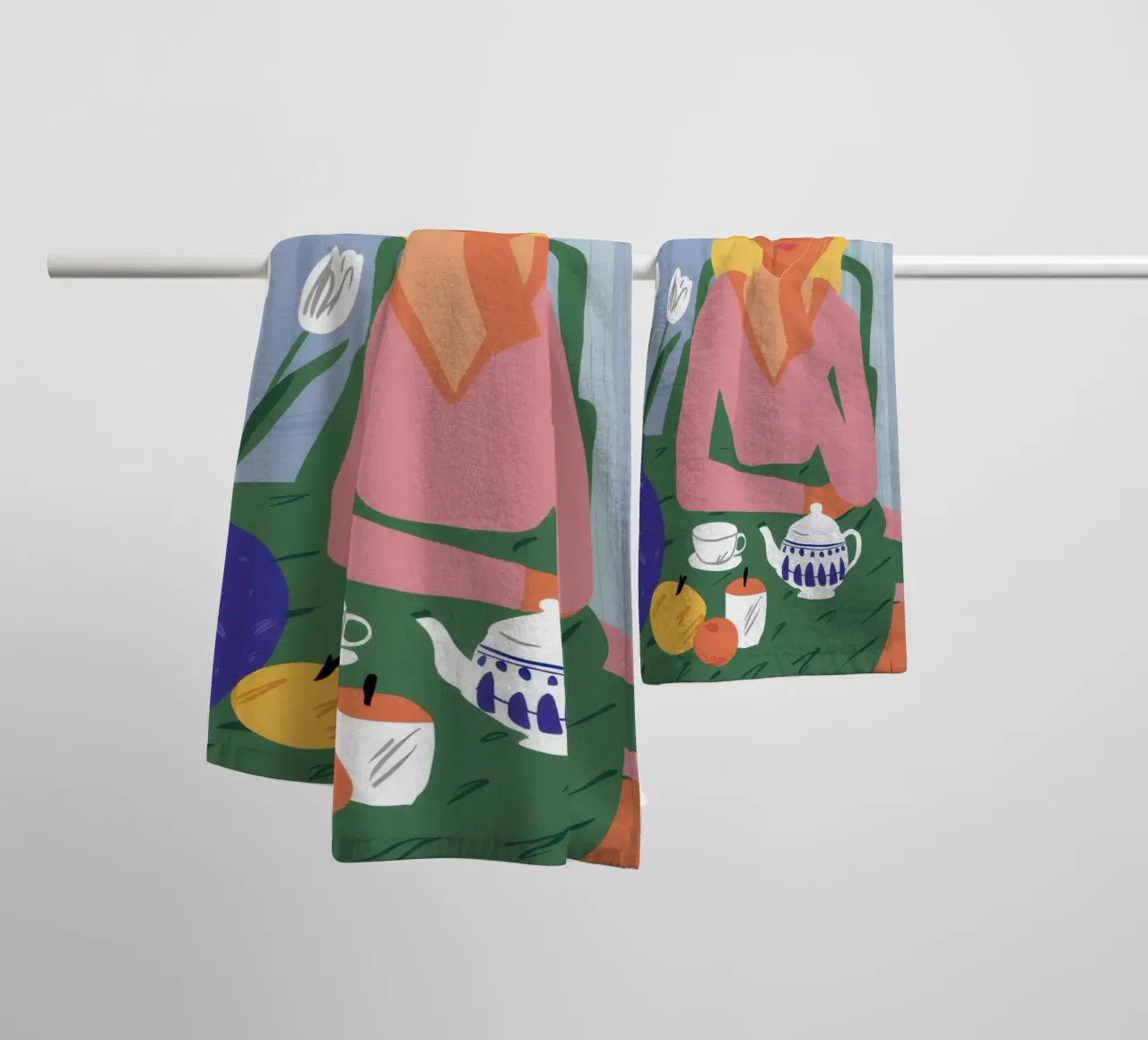 Croissant Tulipano Immobile asciugamano da bagno da Reds Jays