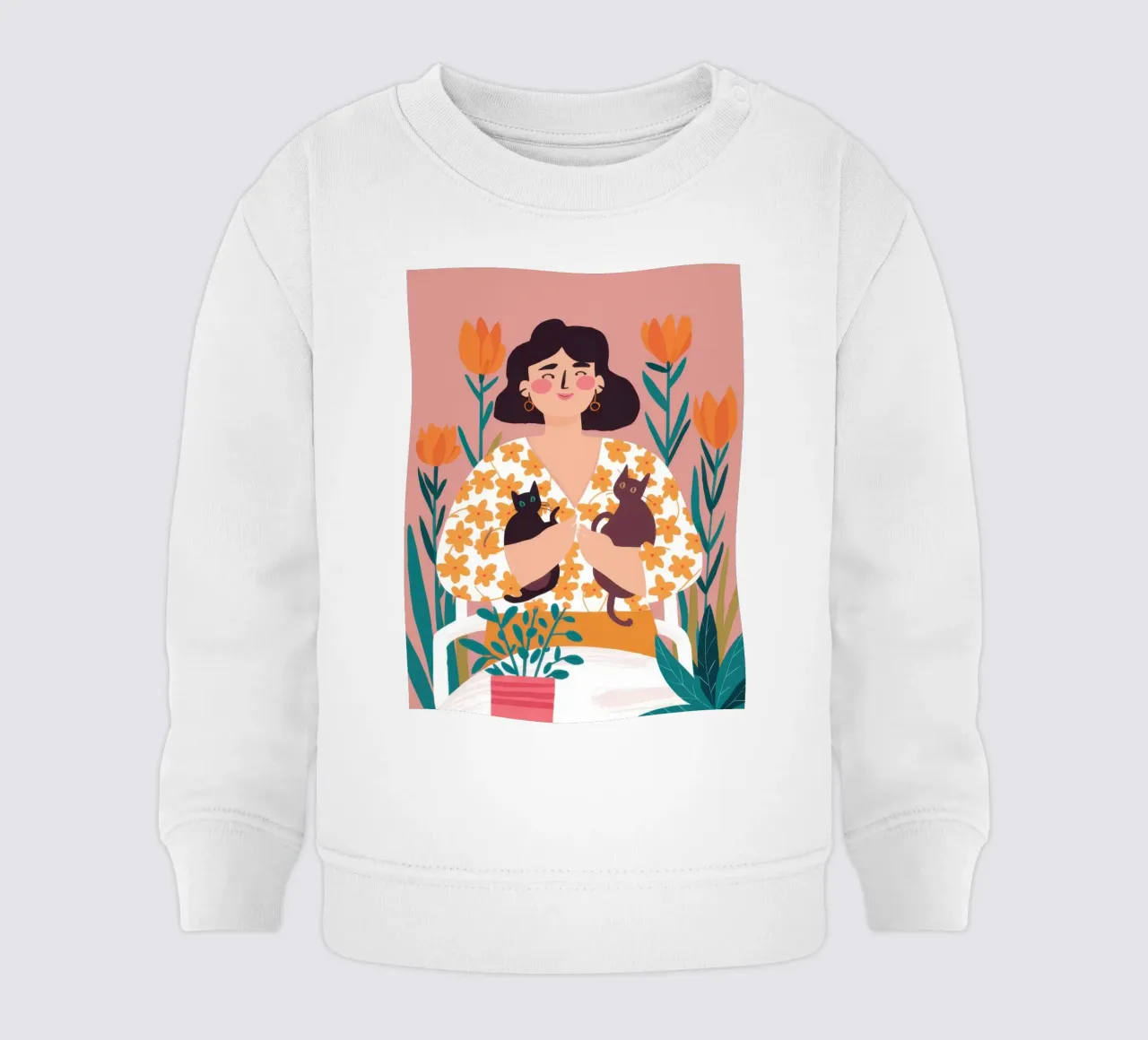 Abbraccio floreale di un cucciolo felpa neonato da Monuments Fire