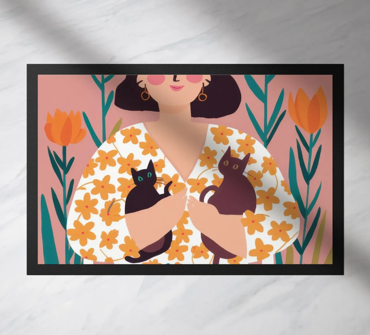 Abbraccio floreale di un cucciolo zerbino da Monuments Fire