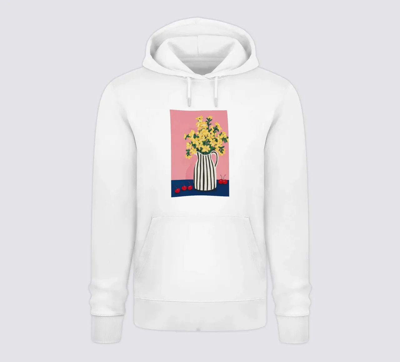 Grafico a strisce Forsythia felpa con cappuccio da Rain Balance