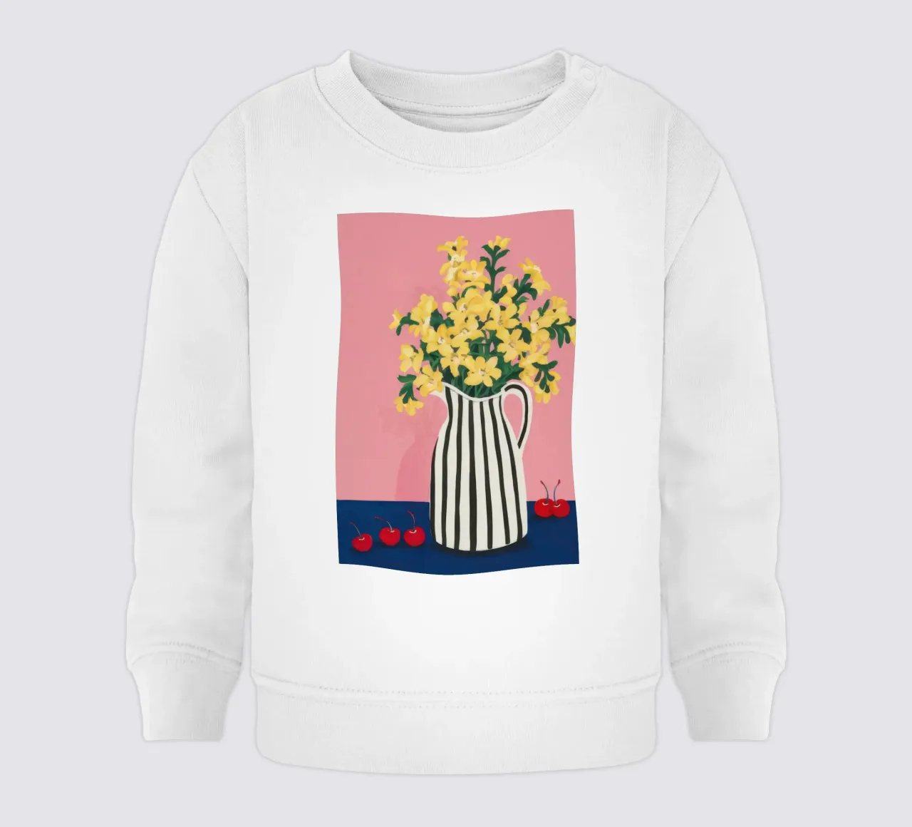 Grafico a strisce Forsythia felpa neonato da Rain Balance