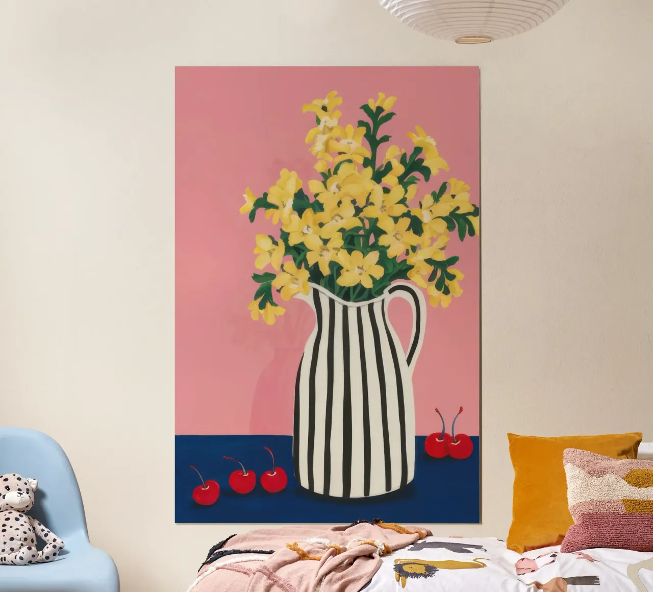 Grafico a strisce Forsythia poster da Rain Balance