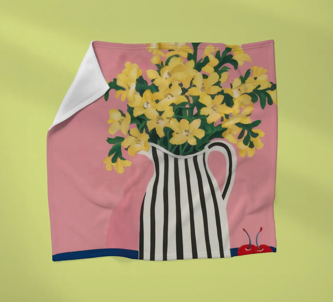 Grafico a strisce Forsythia coperta in pile da Rain Balance