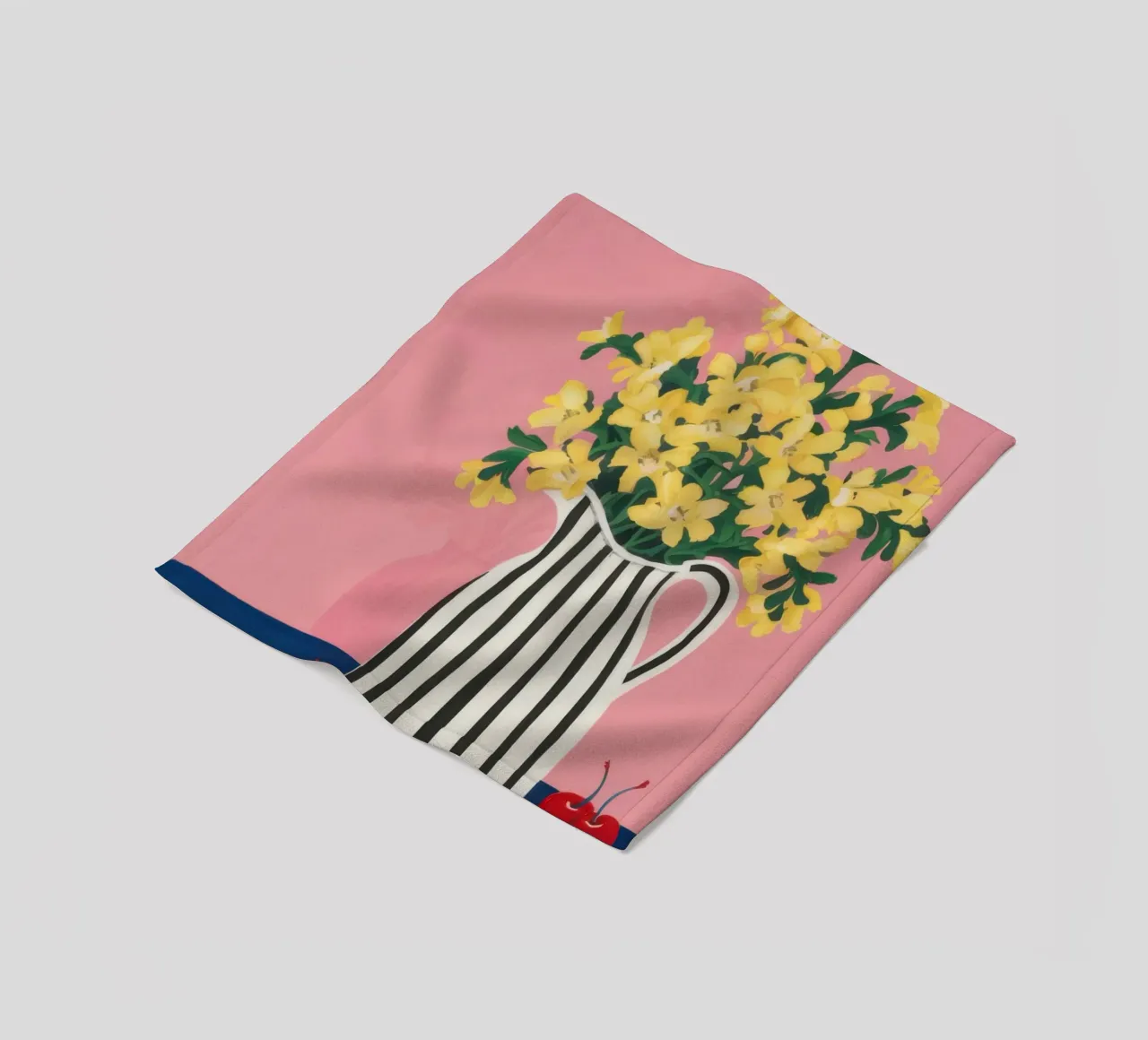 Grafico a strisce Forsythia coperta in pile da Rain Balance