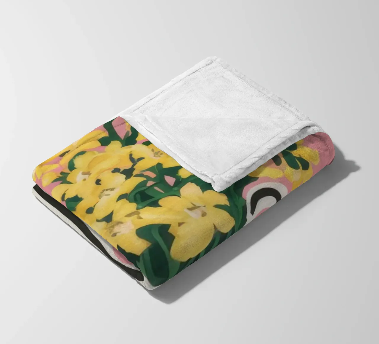 Grafico a strisce Forsythia coperta in pile da Rain Balance