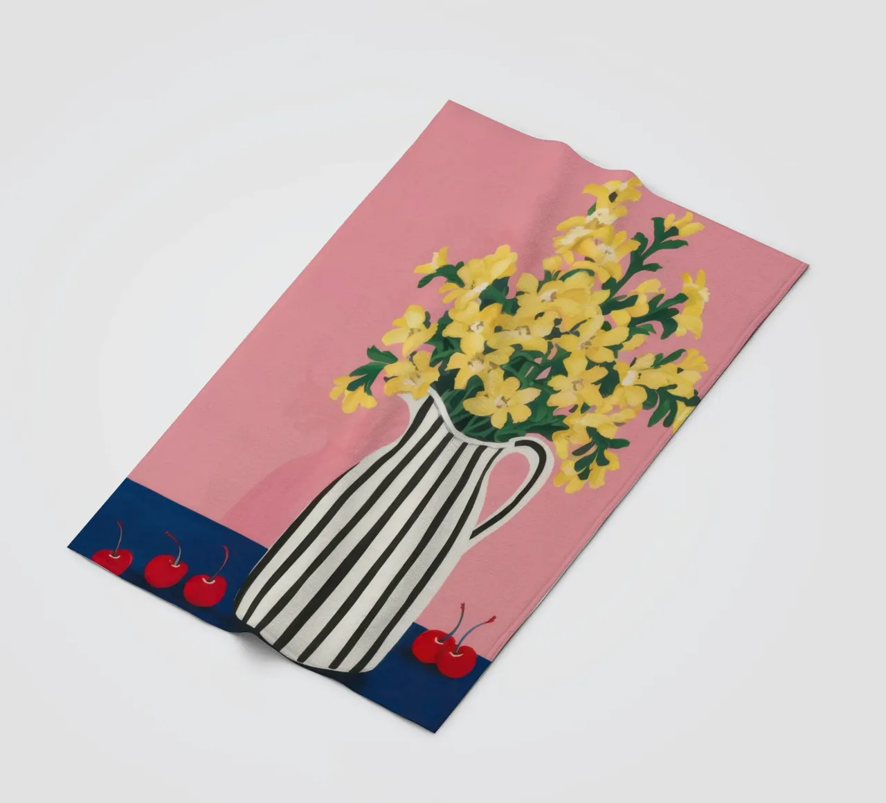 Grafico a strisce Forsythia coperta in pile da Rain Balance