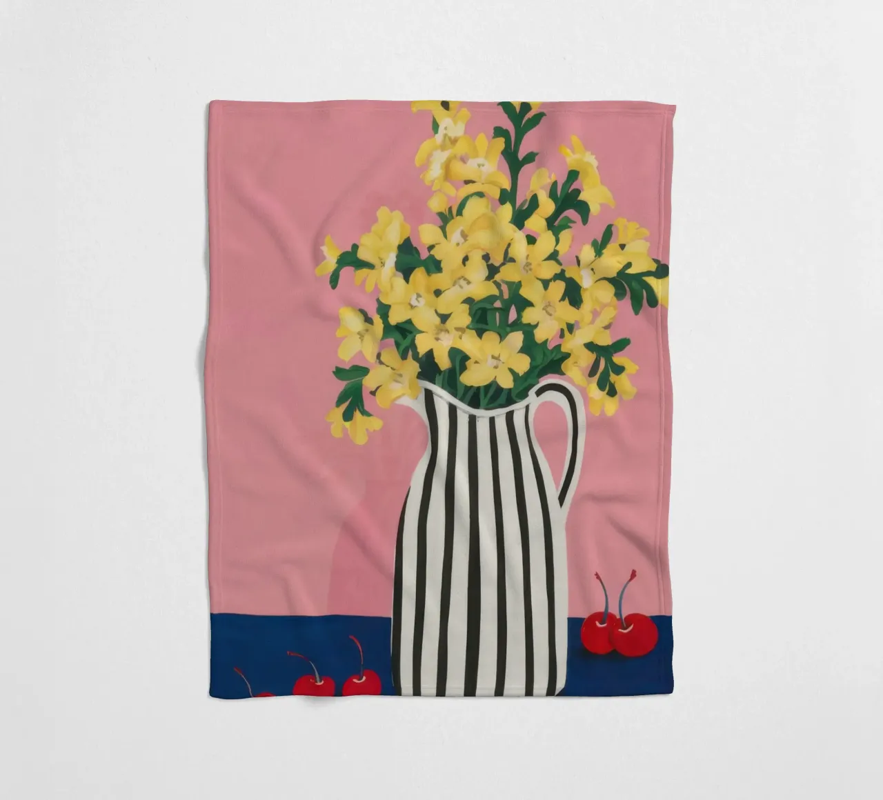 Grafico a strisce Forsythia coperta in pile da Rain Balance