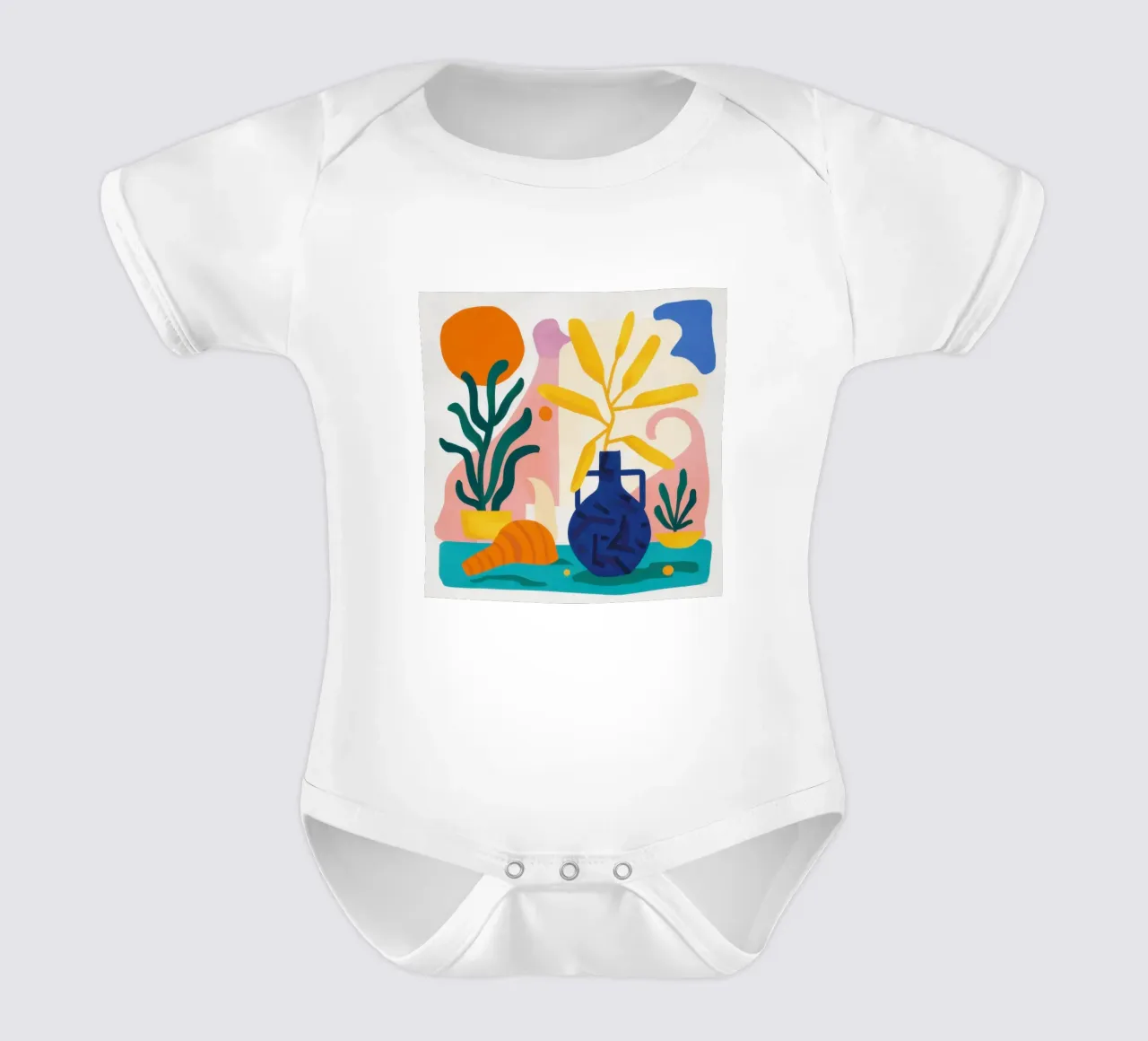 Modulo mattutino Abstract body neonato maniche corte da Reds Jays
