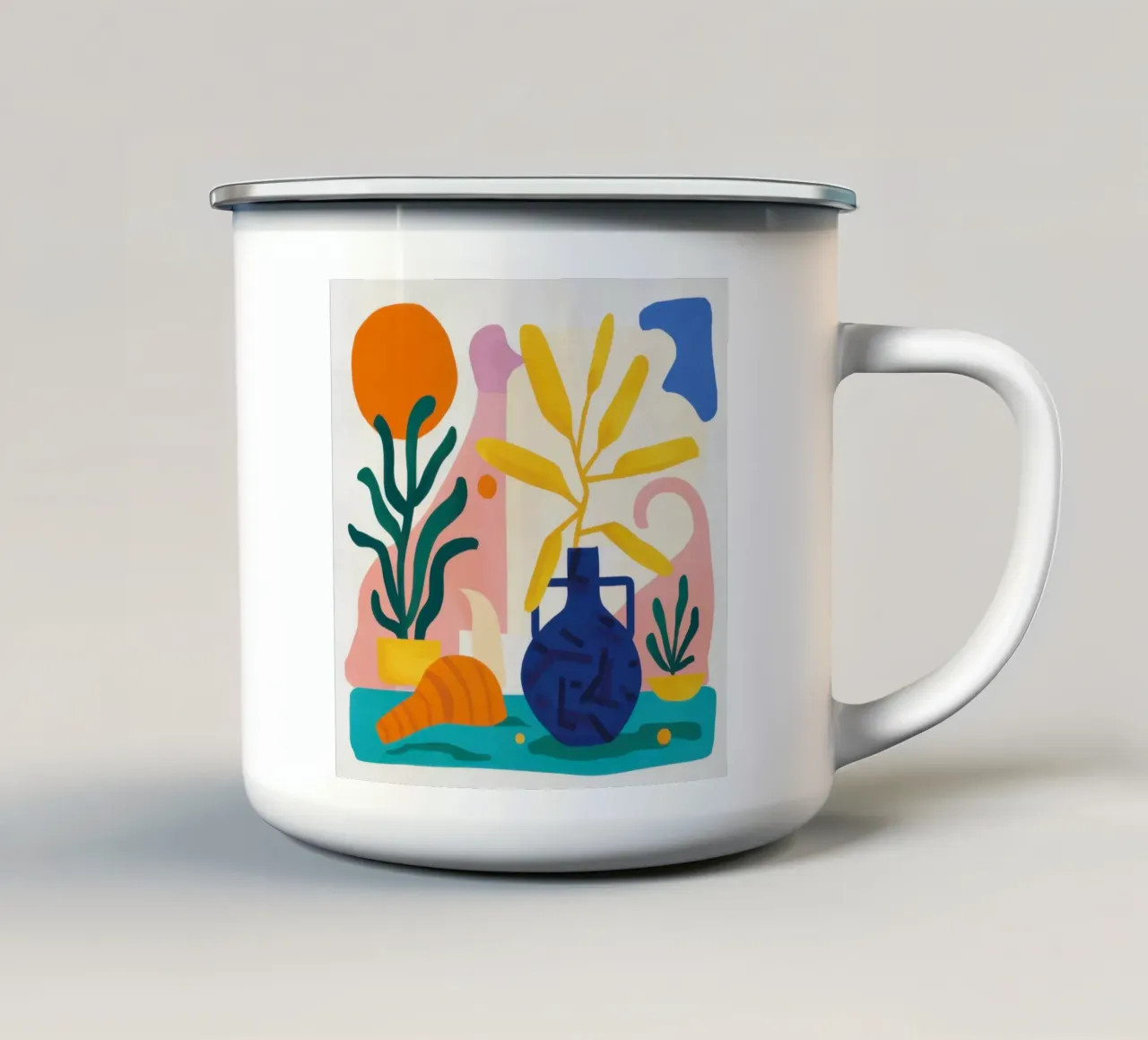 Modulo mattutino Abstract tazza in smalto da Reds Jays
