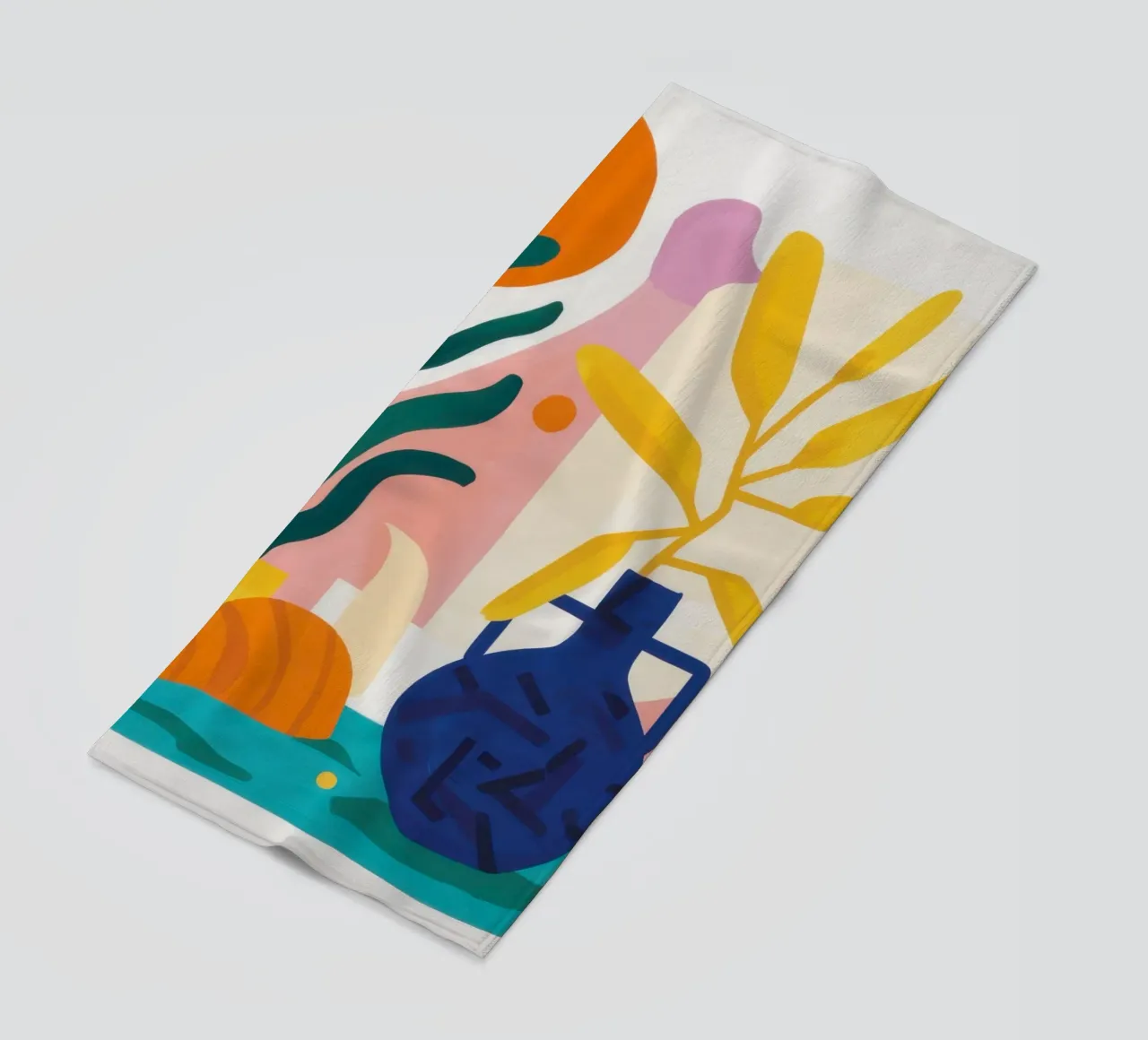 Morning Form Abstract beach towel by Reds Jays