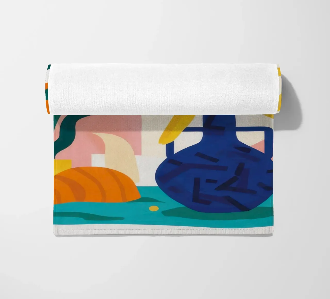 Morning Form Abstract beach towel by Reds Jays