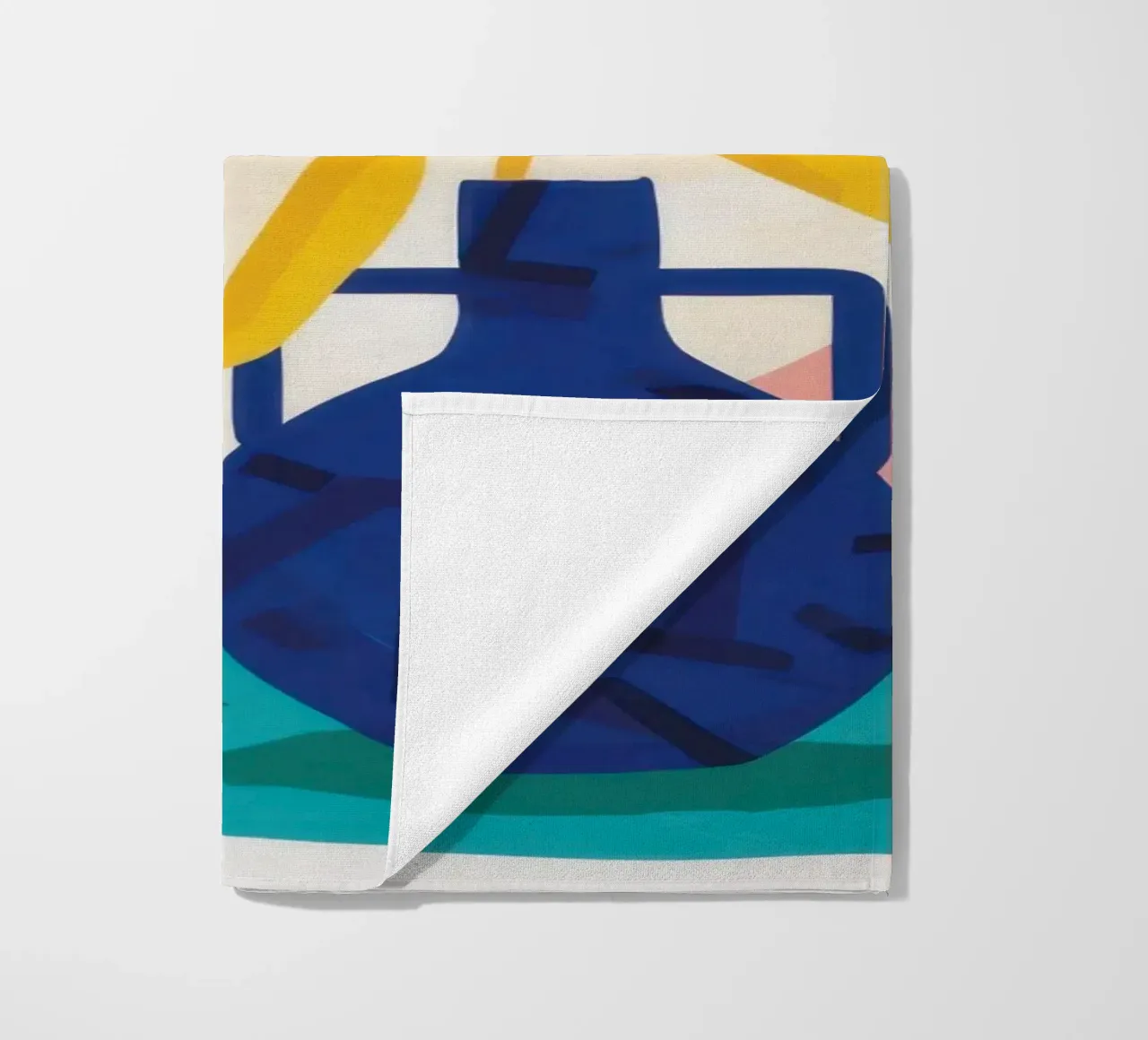 Morning Form Abstract beach towel by Reds Jays