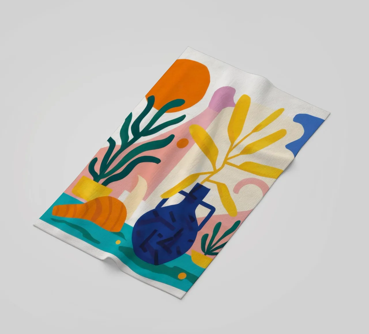 Morning Form Abstract beach towel by Reds Jays