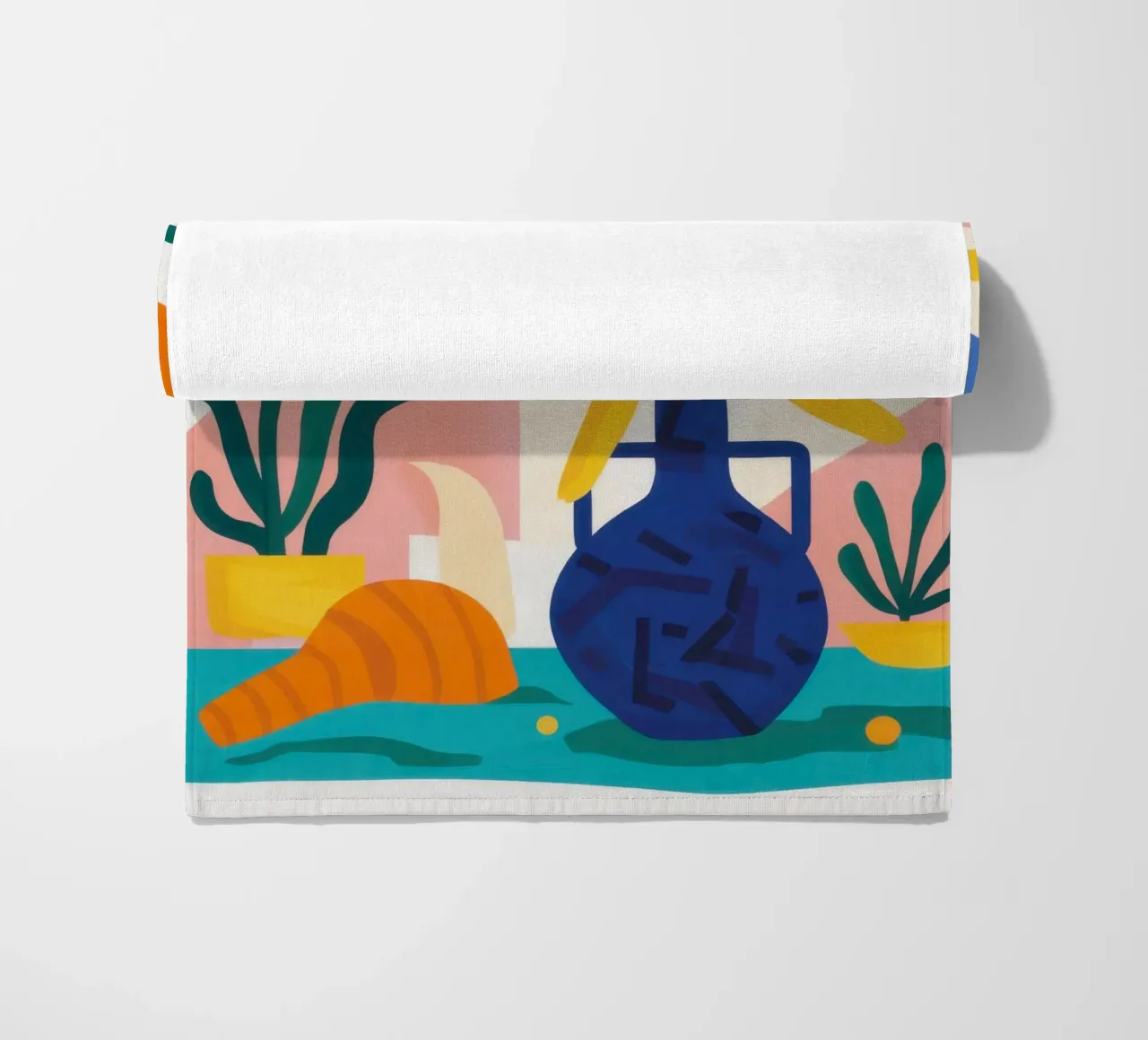 Morning Form Abstract beach towel by Reds Jays