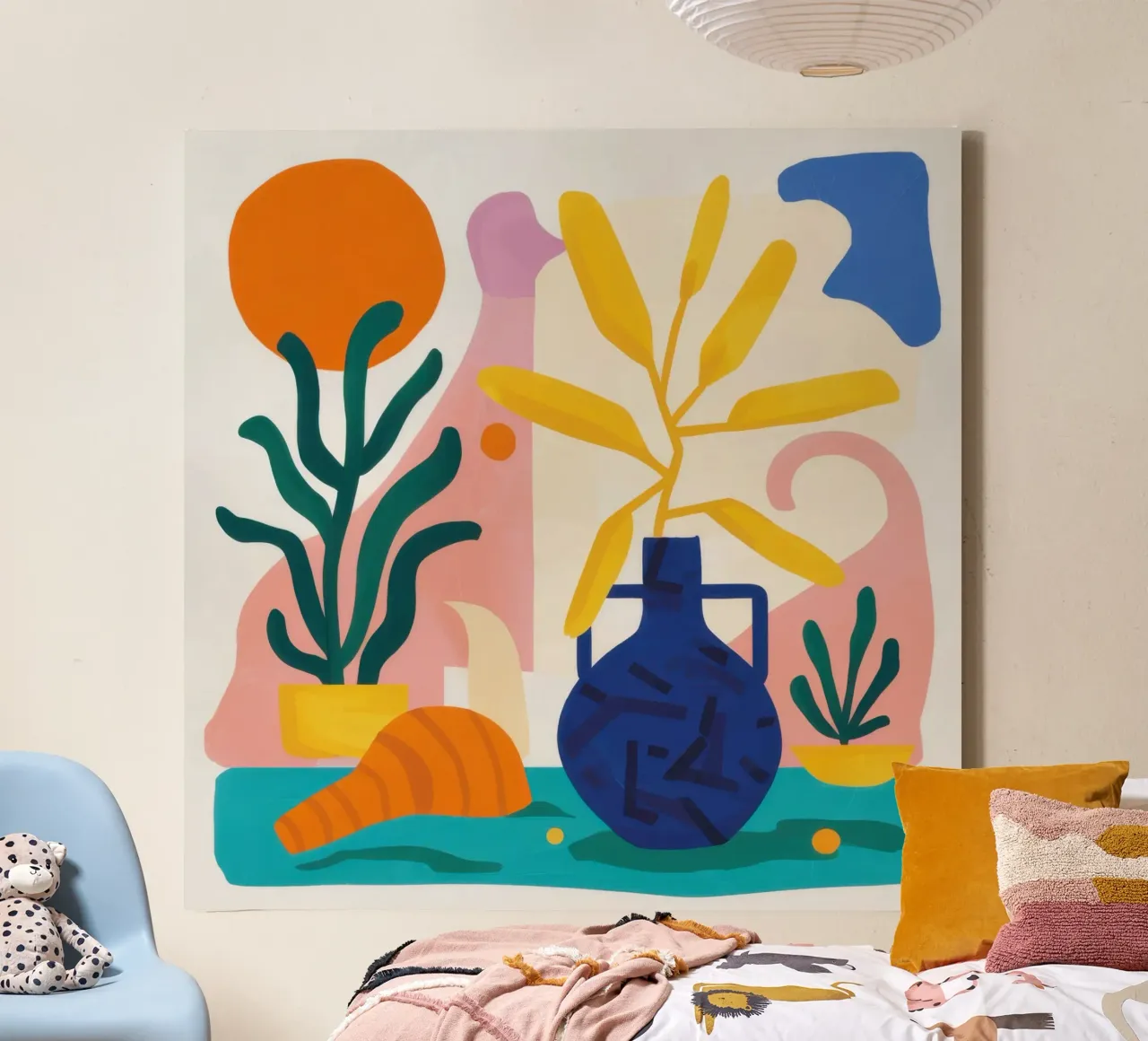 Modulo mattutino Abstract tela da Reds Jays