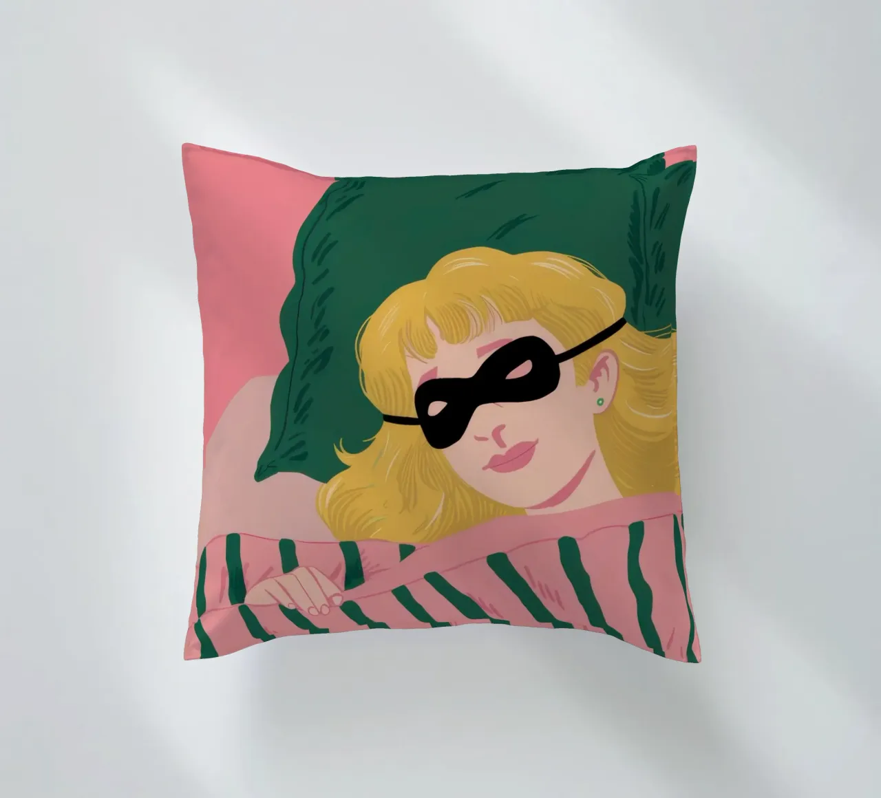 Emerald Dream Repose decorative cushion by Monuments Fire