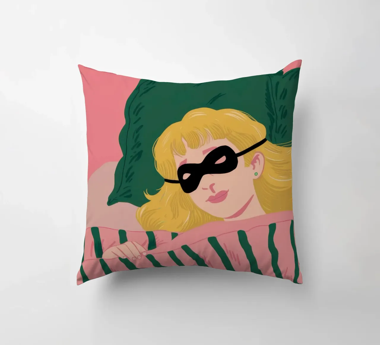 Emerald Dream Repose decorative cushion by Monuments Fire