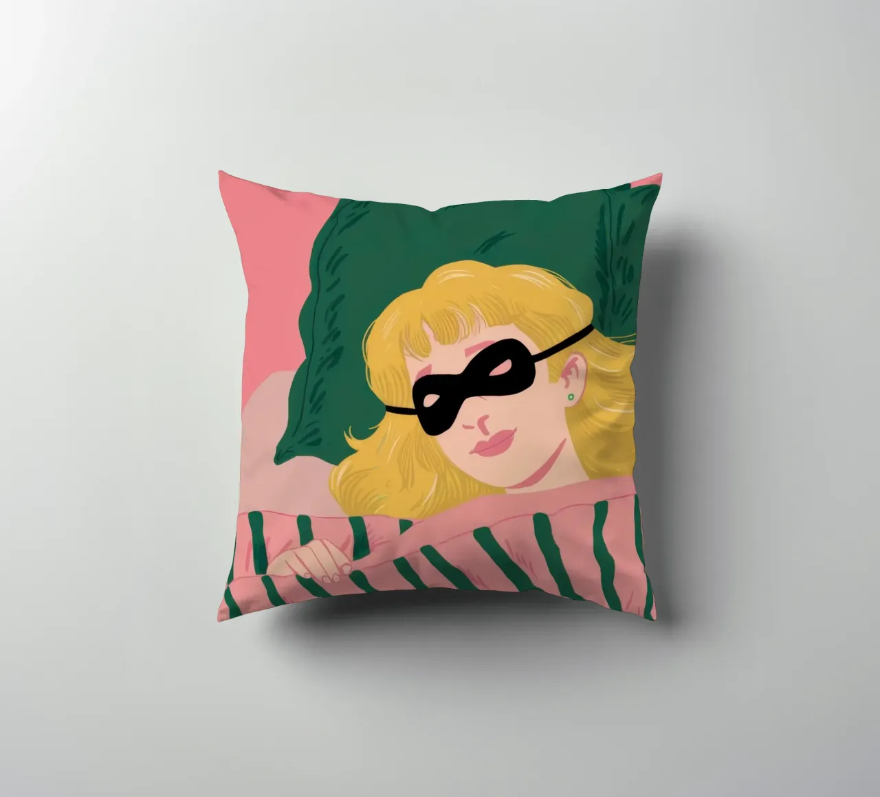 Emerald Dream Repose decorative cushion by Monuments Fire