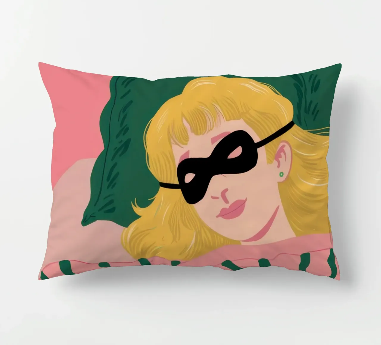 Emerald Dream Repose decorative cushion by Monuments Fire