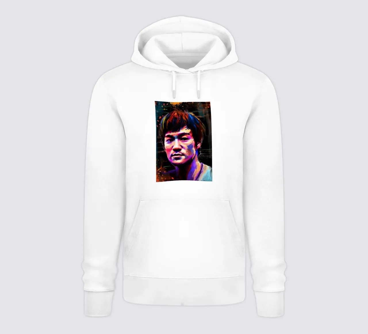 Bruce Lee abstract colorful pop art felpa con cappuccio da Lembayung art