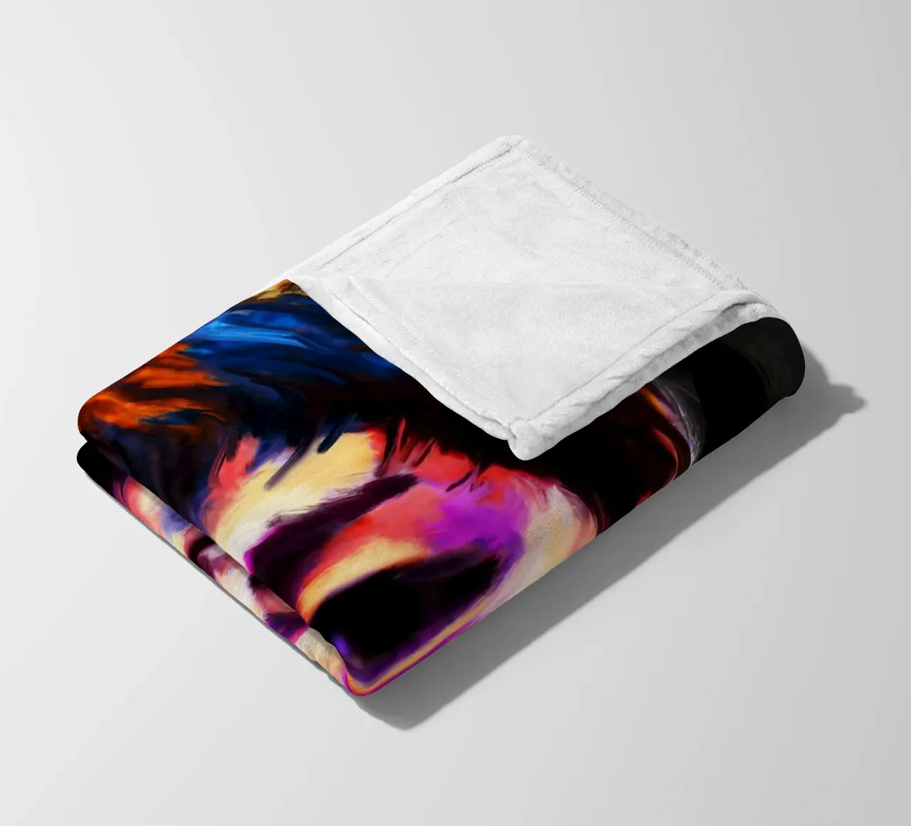 Bruce Lee abstract colorful pop art coperta in pile da Lembayung art