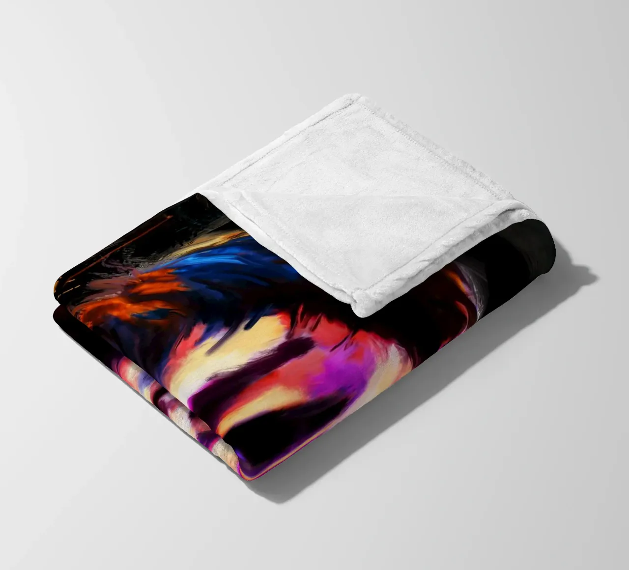 Bruce Lee abstract colorful pop art coperta in pile da Lembayung art