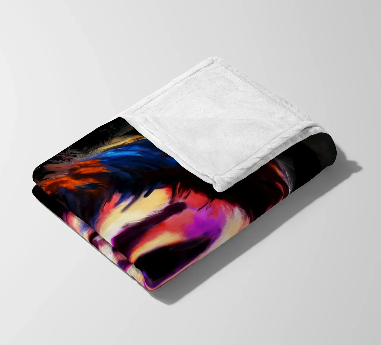 Bruce Lee abstract colorful pop art coperta in pile da Lembayung art