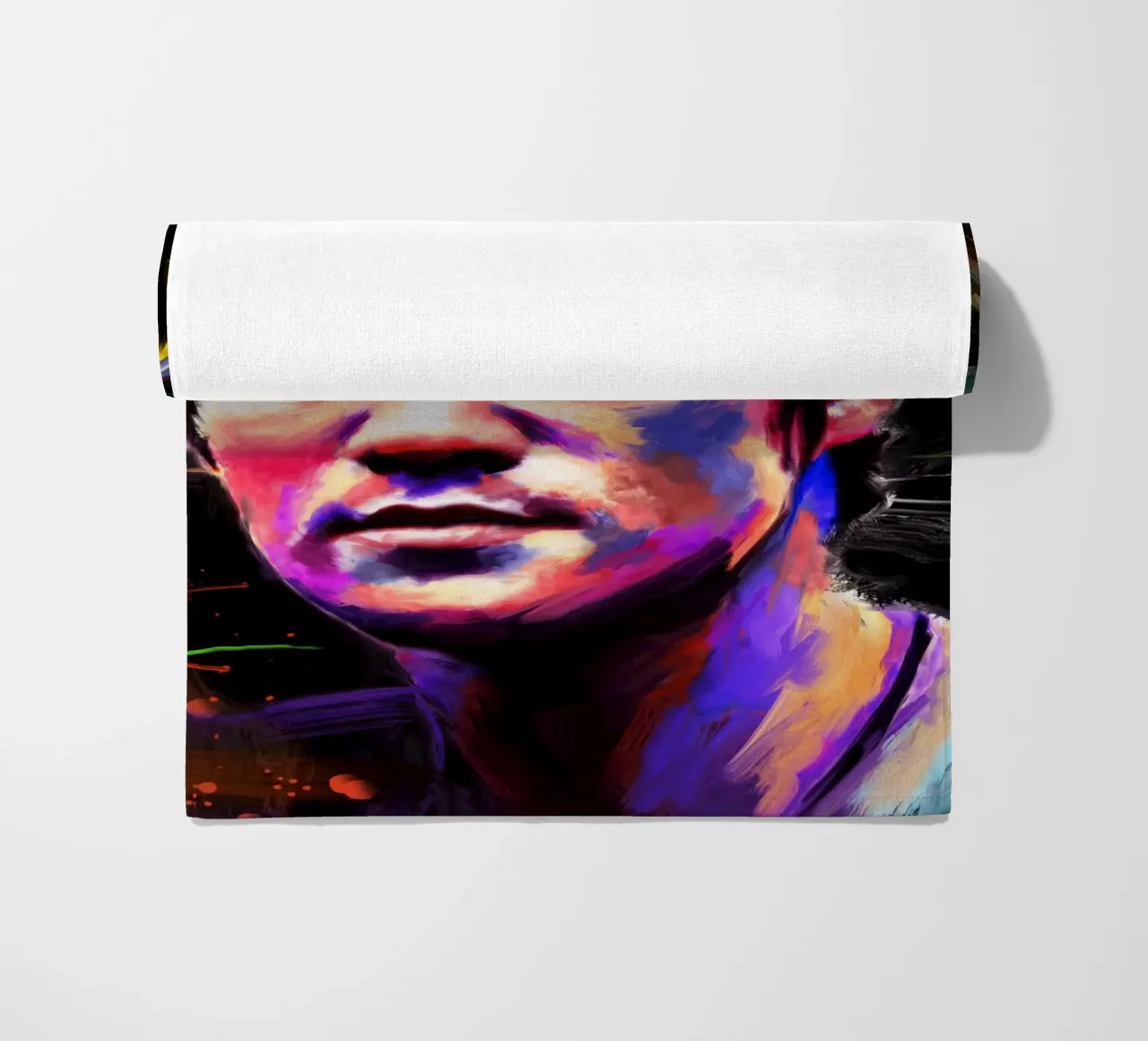 Bruce Lee abstract colorful pop art telo mare da Lembayung art
