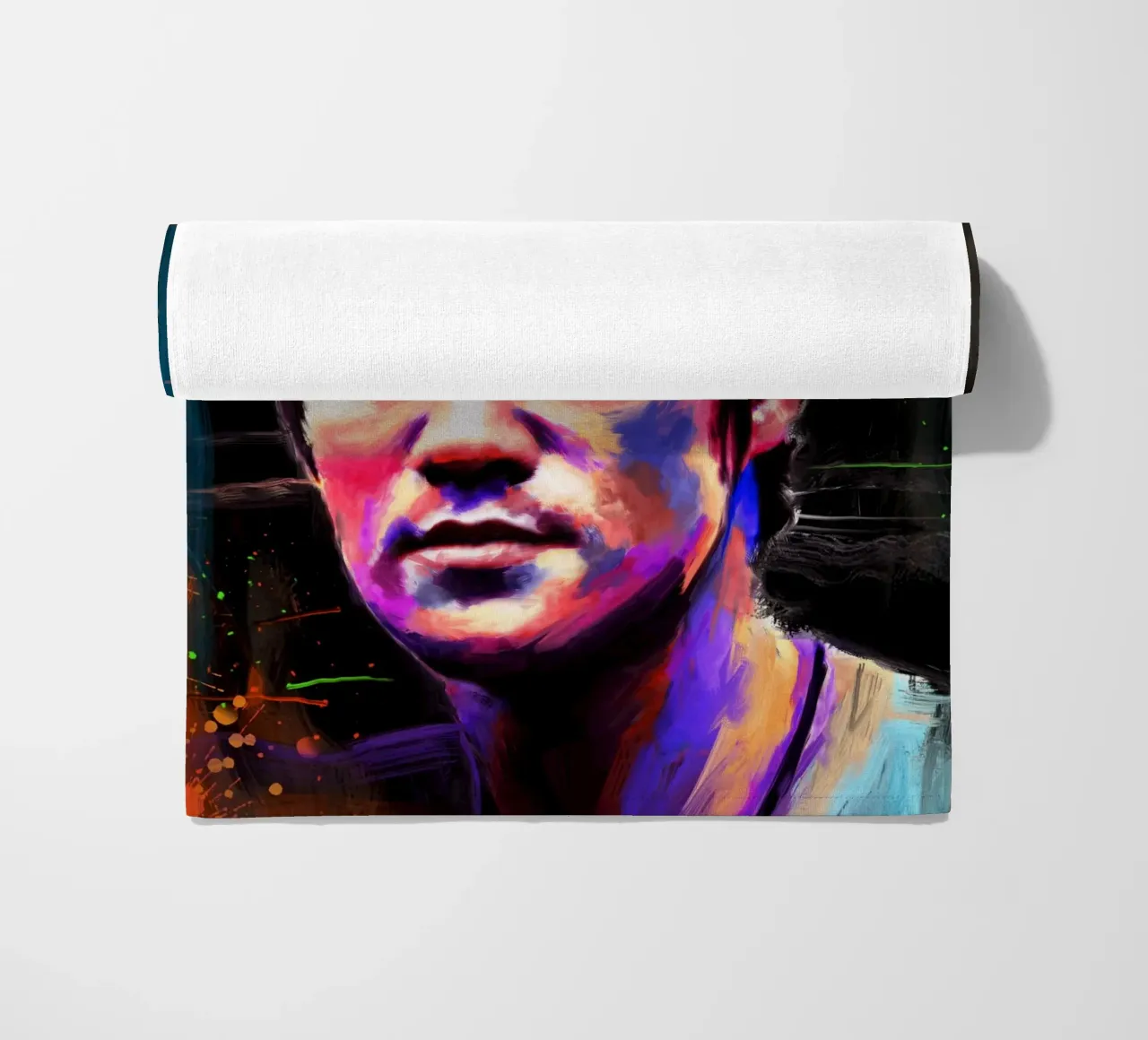Bruce Lee abstract colorful pop art telo mare da Lembayung art