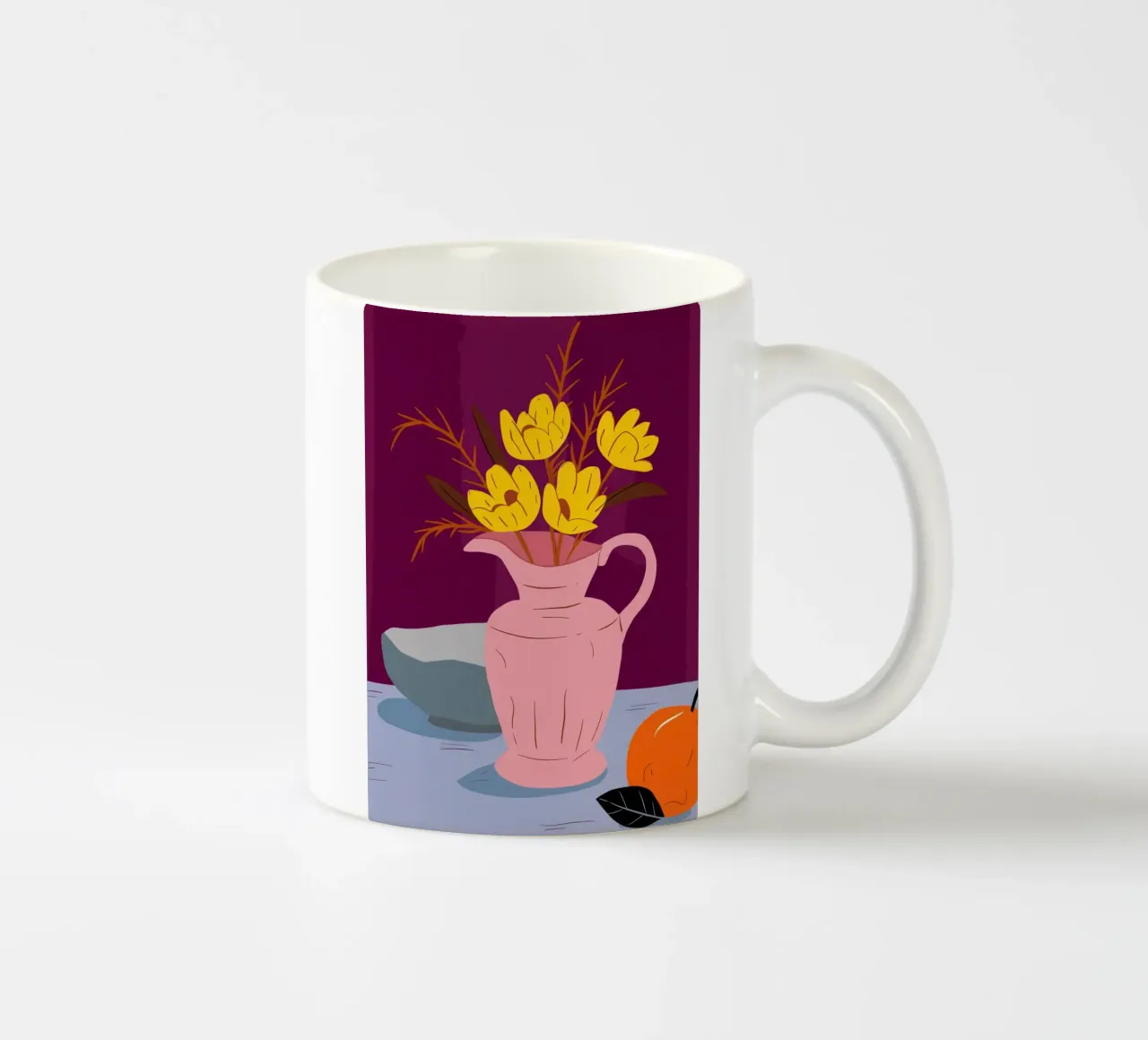 Brocca rosea sole tazza in ceramica da Rain Balance