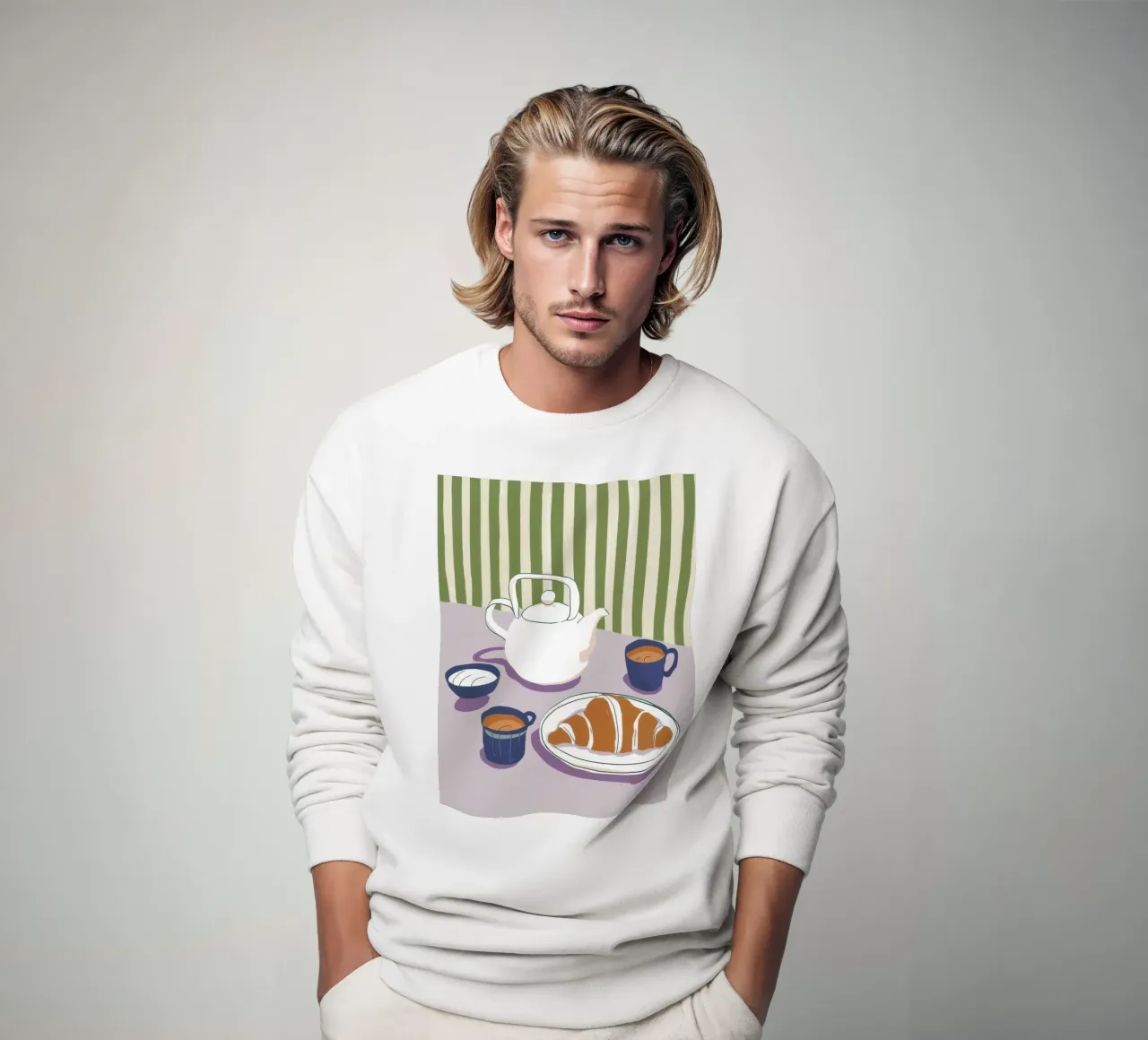 Serenità a righe per l'ora del tè felpa da Reds Jays